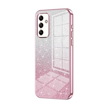 Picture of For Samsung Galaxy A05s Gradient Glitter Powder Electroplated Phone Case (Pink)