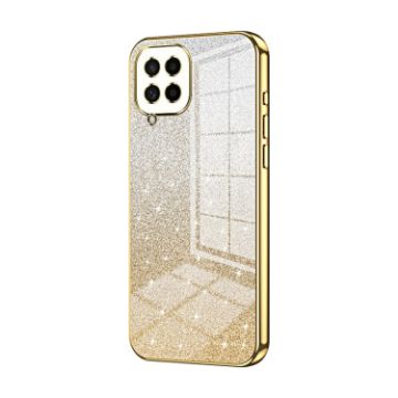 Samsung Galaxy M53 5G Gold Glitter Electroplated Phone Case - 1
