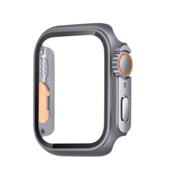 Picture of For Apple Watch Series 6 / 5 / 4 / SE 40mm Tempered Film Hybrid PC Integrated Watch Case (Original Black Orange)