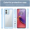Motorola Moto G84 Blue Acrylic Hybrid TPU Phone Case - 2