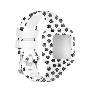 Garmin Vivofit JR3 Silicone Watch Band - Footprint Design - 1