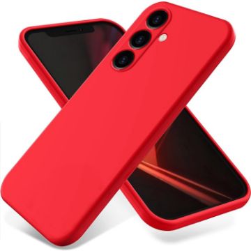 Samsung Galaxy A05s Liquid Silicone Shockproof Phone Case (Red) - 1