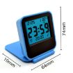 Picture of AQ-133 LCD Display Digital Travel Alarm Clock Office Table Alarm Clock With Night Light, Random Color Delivery