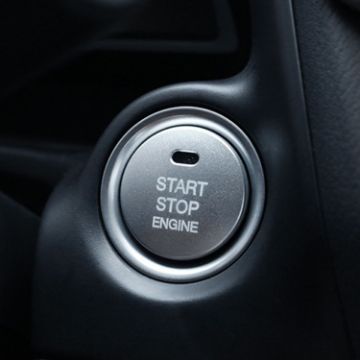 Picture of 3D Aluminum Alloy Engine Start Stop Push Button Cover Trim Decorative Sticker for Mazda CX4 / CX5 / Axela / ATENZA (Silver)