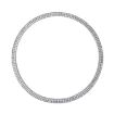 Picture of Car Aluminum Steering Wheel Decoration Ring with Diamonds For Audi (Silver)
