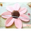 Picture of Foldable Bathtub Blooming Sink Lotus Flower Bath Mat Pad for Newborn Baby, Size: 80cm x 80cm x 5cm (Pink)