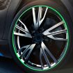 Green Car Wheel Hub TRIM Mouldings Decoration Strip - Scratchproof & Flexible - 4