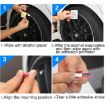 8M Pink Car Wheel Hub Trim Mouldings - Scratchproof & Flexible - 6