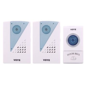 Picture of VOYE V001A2 Wireless Smart Music LED Home Doorbell with Dual Receiver, Remote Control Distance: 120m (Open Air)