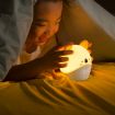 Picture of Cartoon Animal LED Smart Alarm Clock Bedside Mini Sleeping Lamp (Prince Duck)