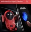 Picture of S11 Smart Infrared Sensor Car Wireless Charger, Colour: Black  (With Suction Cup Bracket)