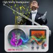 Picture of SY-8801 Portable Retro Radio HD LCD Screen Weight Bass Short Wave Radio (White)