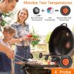 Picture of Kitchen Wireless Bluetooth Multifunction Oven Thermometer (Black)