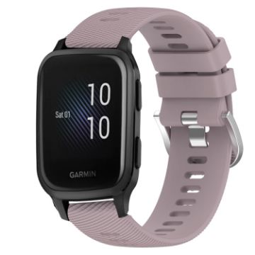 Garmin Venu SQ 20mm Soft Silicone Watch Band - Roland Purple - 1