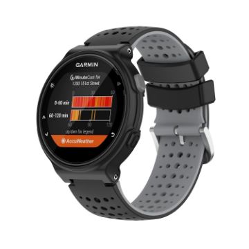 Garmin Approach S6 Silicone Sports Watch Band Black Grey - 1