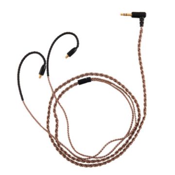 Picture of ZS0027 3.5mm to A2DC Headphone Audio Cable for Audio-technica ATH-LS50 E40 E70 CKR100 CKS1100 (Brown)