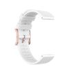 Coros Apex 46mm / Apex Pro Rose Gold Silicone Watch Band - White - 2