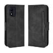 TCL 303 / Alcatel 1B 2022 Black Leather Phone Case - Calf Pattern Skin Feel - 2