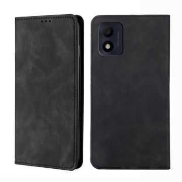 Picture of For Alcatel 1B 2022 Skin Feel Magnetic Horizontal Flip Leather Phone Case (Black)
