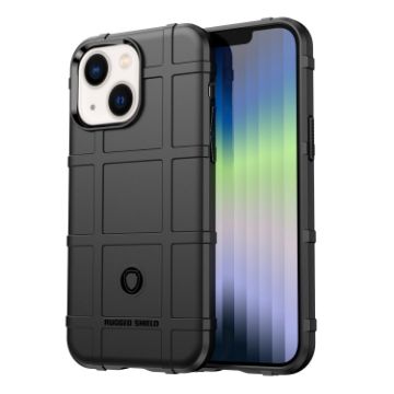 Picture of For iPhone 14 Rugged Shield Full Coverage Shockproof TPU Case (Black)