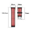 Polar V800 GPS Smart Watch Two-color Steel Buckle Band Black+Red - 5