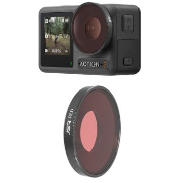 Picture of JSR Diving Color Lens Filter For DJI Osmo Action 3 (Red)
