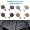 Picture of 1 Pair Car Steering Wheel Switch Buttons Panel for Mercedes-Benz W204 2007-2014, Left Driving (Brown)