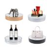 25cm Adjustable Speed Electric Rotating Display Stand Golden Mirror - 2