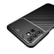 Samsung Galaxy A13 4G Carbon Fiber Texture Shockproof TPU Phone Case Blue - 3