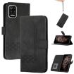 LG K42 Cubic Flip Leather Phone Case - Black - 1