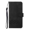 LG K42 Cubic Flip Leather Phone Case - Black - 2