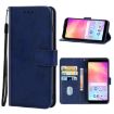 Blue Leather Phone Case for Alcatel TCL A3X A600DL - 1