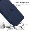 Blue Leather Phone Case for Alcatel TCL A3X A600DL - 5