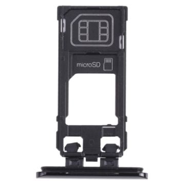 Picture of SIM Card Tray + Micro SD Card Tray for Sony Xperia 5 (Black)