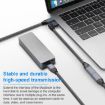 Picture of 100W USB-C / Type-C Elbow Male to USB-C / Type-C Female Full-function Data Extension Cable, Cable Length:0.2m