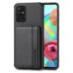 Samsung Galaxy A71 5G Carbon Fiber Magnetic Card Bag Case (Black) - 2