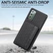 Samsung Galaxy A71 5G Carbon Fiber Magnetic Card Bag Case (Black) - 4