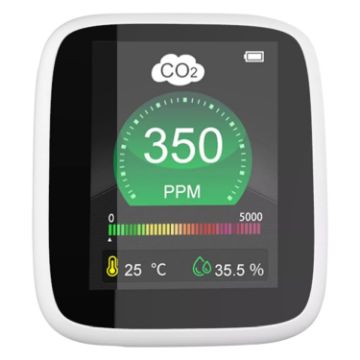 Picture of DM1308 CO2 Monitor Tester Indoor Air Quality 400-5000ppm Digital Carbon Dioxide Temperature Humidity NDIR Sensor