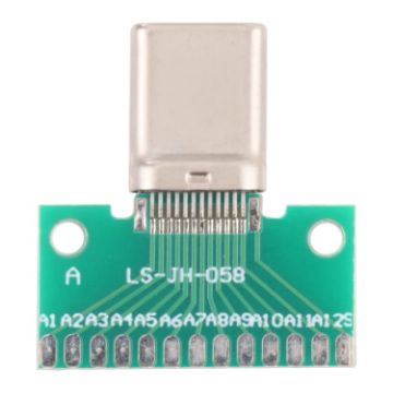 Picture of Double-sided Positive and Negative Type C Male Test Board USB 3.1 with PCB 24pin Welded