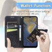Picture of Butterfly Love Flowers Embossed Horizontal Flip Leather Case with Holder & Card Slots & Wallet & Lanyard For ZTE Blade A71 (Black)