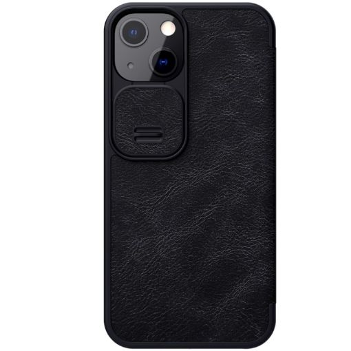 NILLKIN QIN Series Pro Leather Case for iPhone 13 - Black - 1