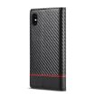 iPhone X/XS Carbon Fiber Leather Case with Holder & Card Slot - 3