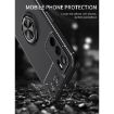 OPPO A16 Metal Ring Holder 360 Degree Rotating TPU Case - Black+Rose Gold - 5