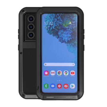 Samsung Galaxy S21 Ultra 5G LOVE MEI Metal Case - Black - 1