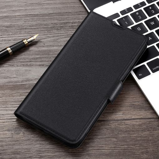 UMIDIGI A11 Ultra-thin Leather Case - Black - 1