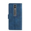 Blue Crocodile Texture Leather Case for Vodafone Smart V10 - 3