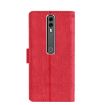 Red Crocodile Texture PU Leather Case for Vodafone Smart V10 - 3