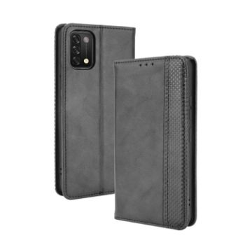 Umidigi A11 Leather Case with Holder & Card Slots (Black) - 1