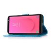 Samsung Galaxy J8 Sunflower Leather Flip Case - Blue - 5