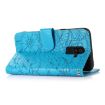 Samsung Galaxy J8 Sunflower Leather Flip Case - Blue - 6